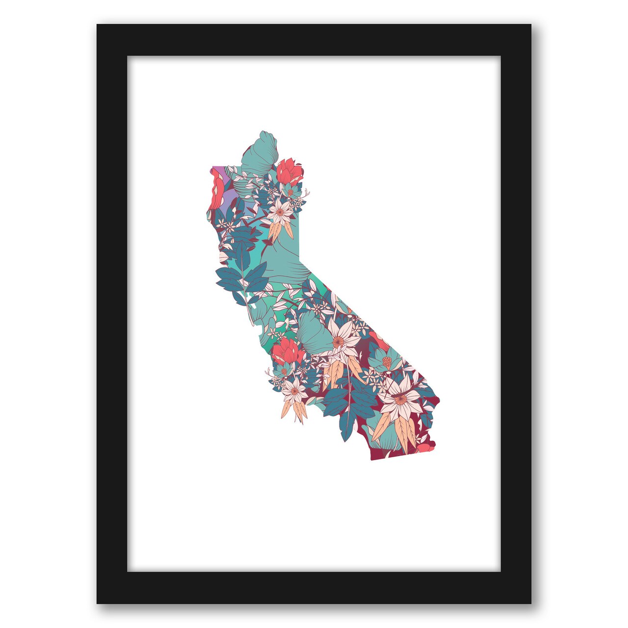 California Florals by Digital Keke Frame  - Americanflat